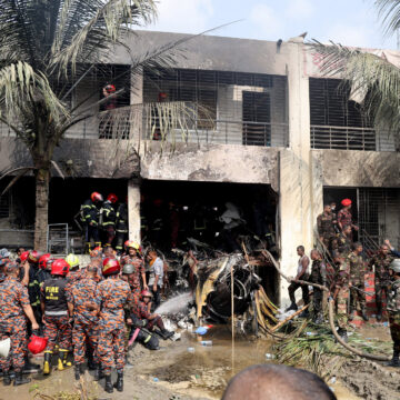 Bangladesh Air Force Jet Crash Kills 20, Including 17 Children, at Dhaka School