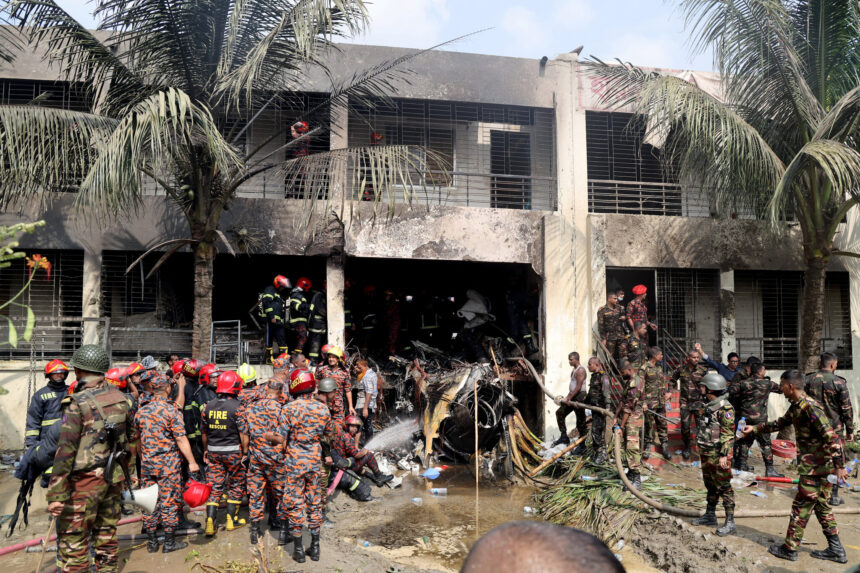 Bangladesh Air Force Jet Crash Kills 20, Including 17 Children, at Dhaka School