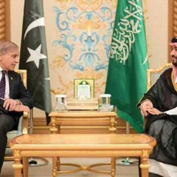 Prime Minister Shehbaz Sharif meets Saudi Crown Prince Mohammed bin Salman, joint statement issued