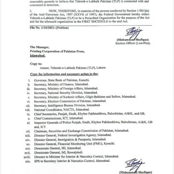 Government Formally Bans Religious Party